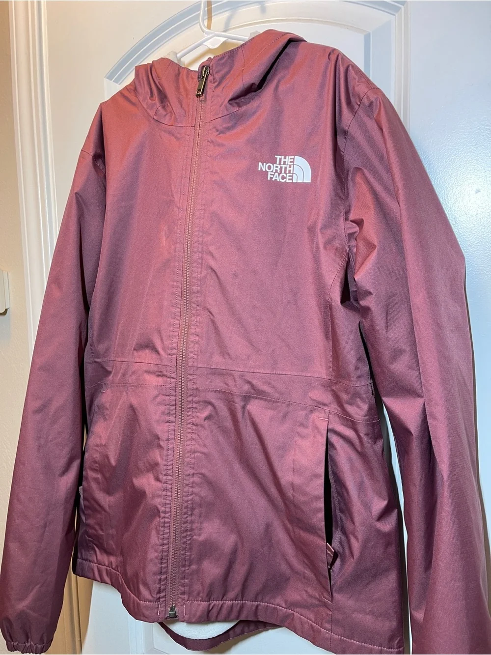 The North Face Kids Hooded Rain Jacket - Mauve